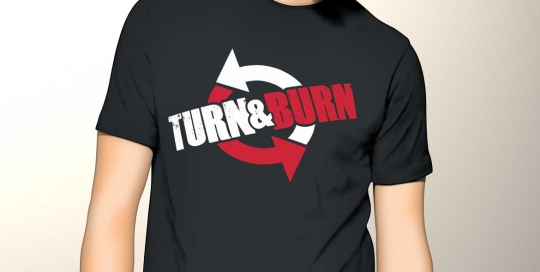Turn & Burn logo